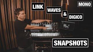 How To link Waves snapshots to DiGiCo snapshots