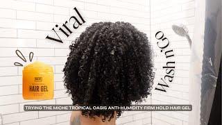 Trying The VIRAL Wash n'Go? | MICHE Tropical Oasis Anti-Humidity Hair Gel Review + GIVEAWAY 