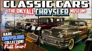 AMAZING CLASSIC CAR COLLECTION!!! The Old Chrysler Garage - Museum Tour! Rare Classic Cars! Antique!