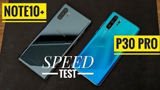 Samsung Galaxy Note10+ VS Huawei P30 Pro SPEED TEST in 2024