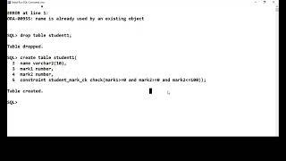 SQL - Column Level Vs Table Level Constraints - Demo using Oracle