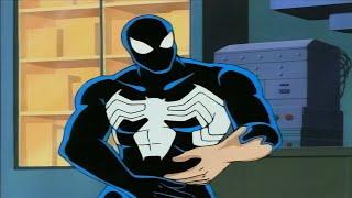 Doctor Connors runs tests on the Symbiote | Spiderman The Animated Series - Season 1 Episode 9