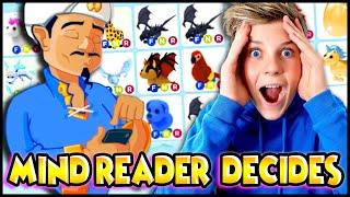 Mind Reader Gets THE BEST TRADES in Roblox ADOPT ME! INSANE TRADES! Akinator Decides Trades