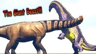 ARGENTINOSAURUS vs. T-REX/SPINO and SAUROPODS | ARK Dino Battle