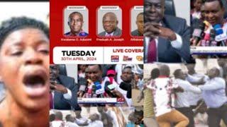 Breaking news! Aduomi fans vs Kwabena Boateng fans clash at Ejisu as Election goes on! Bawumia and