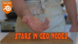 how to make stars in geo nodes (blender 3.4)