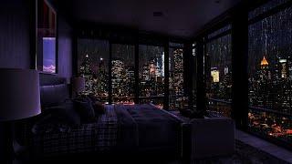 The Sound of Rain for Sleep - Sleeping in a Million Dollar Apartment in NY -  Rain Sleep ASMR