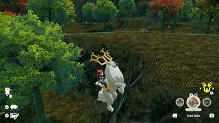 Climb a Cliff using Wyrdeer JUMP Technique Pokemon Legends Arceus