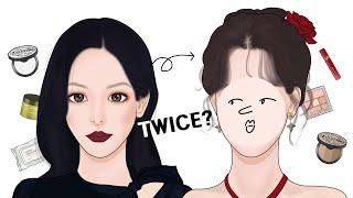 [ASMR] Korean Idol Cover Makeup! One of TWICE Members. Guess who? / LULUPANG Makeup Animation