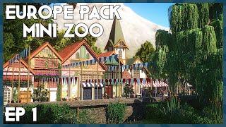 Entrance Area and Alpine Ibex Habitat | Planet Zoo Speed Build | Planet Zoo Europe Pack Mini Zoo Ep1
