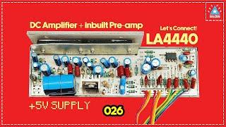 LA4440 (026) DC CAR AMPLIFIER + pre-amp / Let's Connect