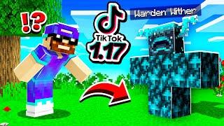 Je teste des HACKS TikTok 1.17 inconnus sur Minecraft !