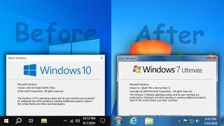 How to transform Windows 10 into Windows 7