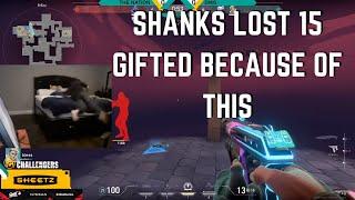 FaZe Shanks LOST 15 GIFTED BECAUSE OF THIS... BRAX | VALORANT Clips