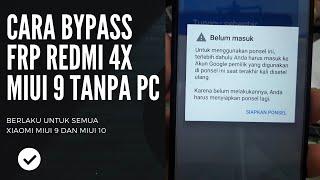 Cara Bypass FRP Redmi 4x MIUI 9 tanpa PC, Melewati Verifikasi Akun Google