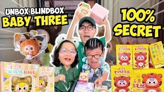 THẦY BEO U40 THỬ THÁCH UNBOX TẤT CẢ BLINDBOX BABY THREE 400% VÀ LIILA 600% CÙNG BA MẸ