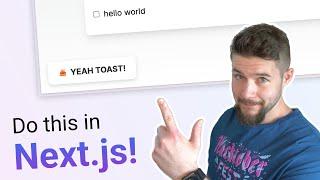 Create Toast Notifications in Next.js | Next.js Tutorial • #next #react #javascript #typescript
