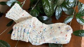 Addi Sock With Shaped Heel / Long Tail Cast On Gives Looser Cuff ~ Addi, Sentro, Circular Knitting