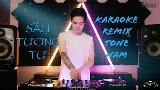 [ KARAOKE VINAHOUSE ] | SẦU TƯƠNG TƯ | NHẬT PHONG | DJ VAK ( NBORO REMIX )