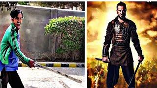 Ertugrul sword swing or spin skill by ameer Ghulam | ertugrul sword style | shorts