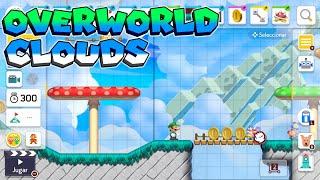 NSMBU Overworld Clouds in Super Mario Maker 2!