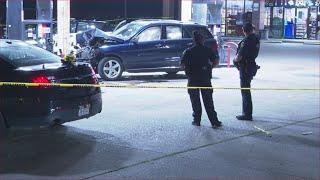 Man found dead with gunshot wound after crashing into gas pump in SW Houston, police say