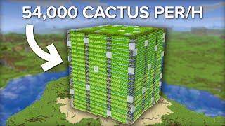 I Built Probably The Biggest Cactus Farm In Survival Minecraft