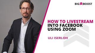 How To Livestream Into Facebook Using Zoom