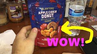 Let's try Planters Apple Cider Donut Flavored Cashews Grape Cherry