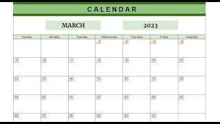 How to create your Calendar in Google Sheets
