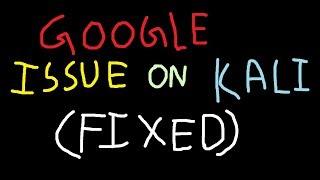 google no-sandbox issue in kali