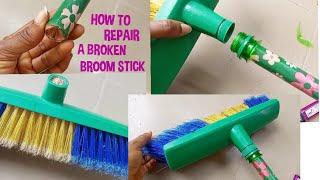 HOW TO FIX A BROKEN BROOM STICK #repair #restore