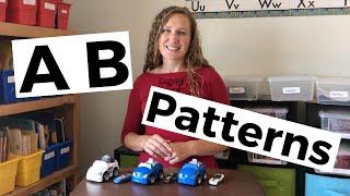 AB Patterns - Color, size, type, rhythm, and movement patterns - FUN! - Learn at home