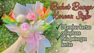 BUKET BUNGA KOREAN STYLE WRAPPING 2 LEMBAR KERTAS CELLOPHANE || BUKET BUNGA CELLOPHANE HOLOGRAM