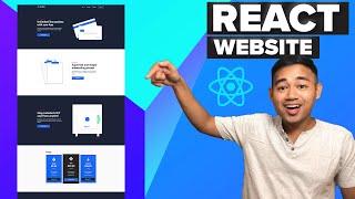 React Website Responsive Tutorial - Beginner React JS Project Using Hooks and Router