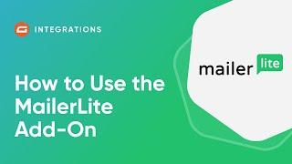 How to Use the MailerLite Add-On - Gravity Forms Tutorial