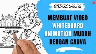 Cara membuat video whiteboard animation dengan canva | videoscribe ala canva | handwriting animation