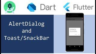 Flutter: AlertDialog and Toast/SnackBar