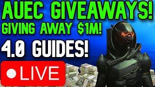 LIVE STAR CITIZEN GIVEAWAYS!!$1M aUEC  GIVEN AWAY! | Finishing Vaughn Grind / Other Crime