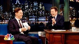 Alan Rickman-off with Benedict Cumberbatch and Jimmy Fallon (Late Night with Jimmy Fallon)