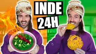 Je mange que des RECETTES INDIENNES pendant 24h - CARL IS COOKING