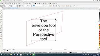 Corel Draw Tips & Tricks Envelope tool and or Perspective tool