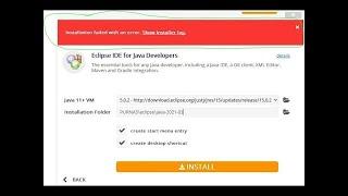 Eclipse Installation Failed With An Error 2022 Eclipse Installation Error