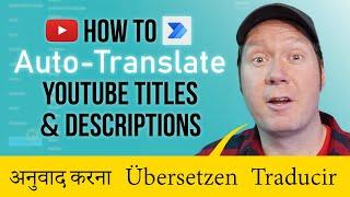How to Auto-Translate YouTube Titles & Descriptions