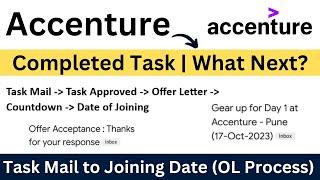 Accenture What After Task Mail? | Task Mail to Offer Letter to Joining Date Process | Waiting for OL