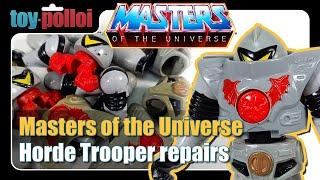Vintage Masters of the Universe Horde Trooper repairs - Toy Polloi