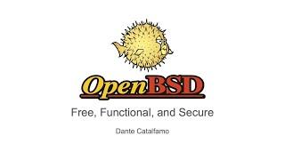 An Introduction to OpenBSD