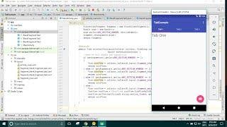 Tabs using Tabbed Activity | Android Studio | Java
