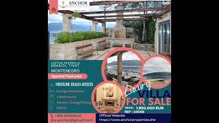 Front line Villa for Sale in Montenegro, The Med