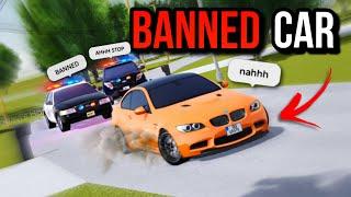 Driving A BANNED CAR until STAFF NOTICE ME!(Greenville Roblox)